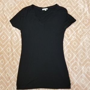 Black V Neck Top